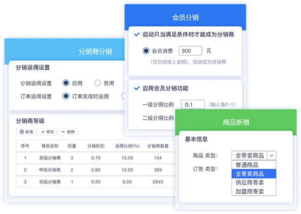 易售乐加盟商分销寄卖系统界面