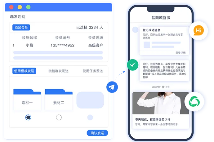 易售乐模板消息